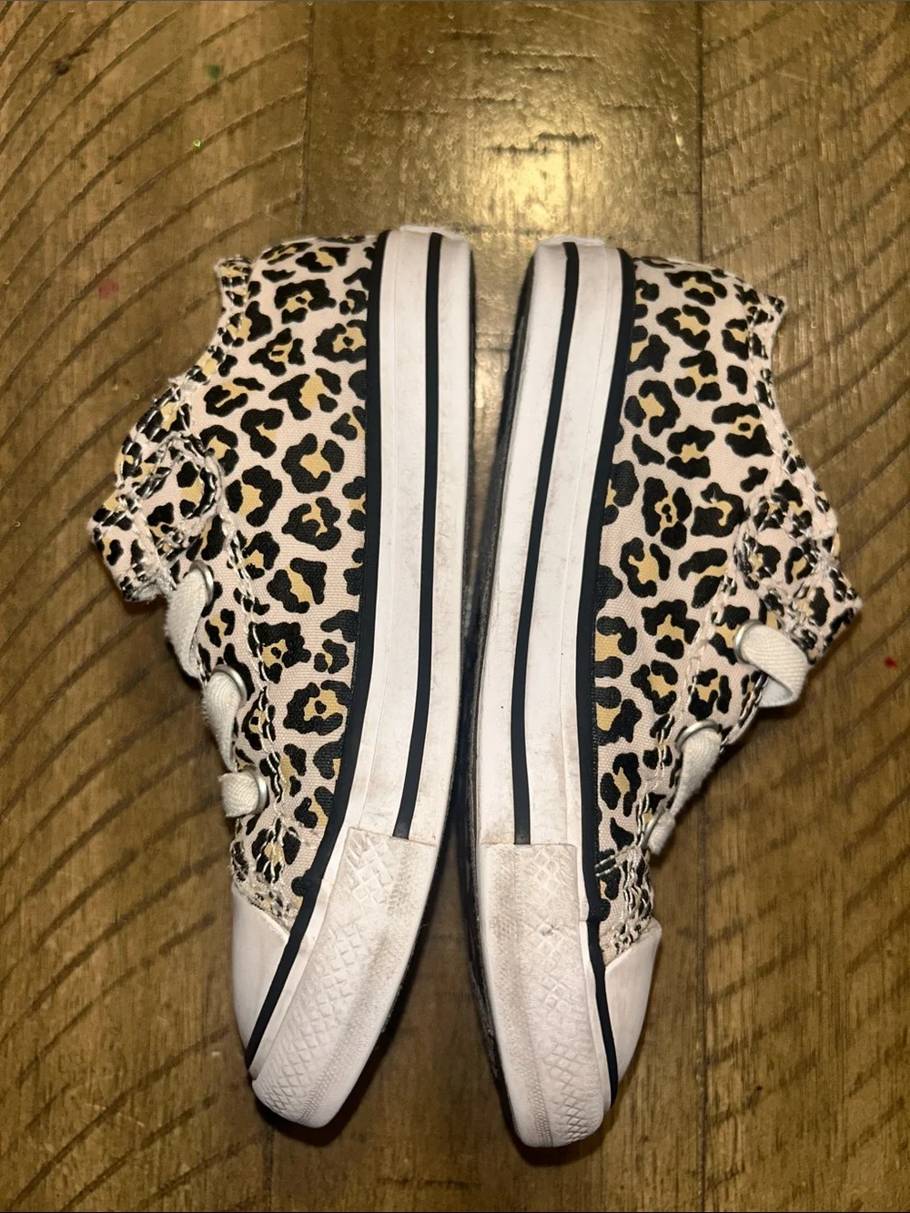 Converse Kids Leopard-Print Sneakers Size 9 Toddler